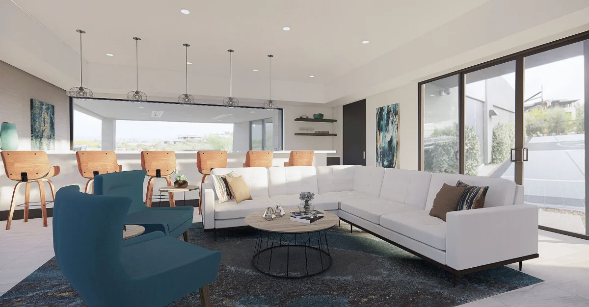 Casita modern furniture 3D rendering
